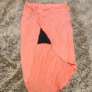 Elegant Coral Skirt
